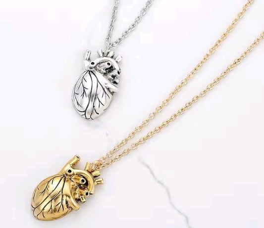 COLLAR CON COLGANTE DE CORAZON 3D - MODELO ANATOMICO° 📿❤️
